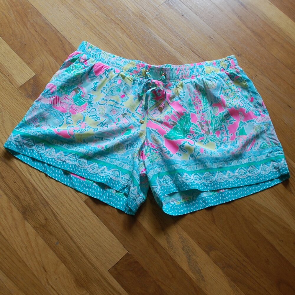 NWT Lilly Pulitzer Katia Shorts Multi Pop Up In The Beginning Engineered